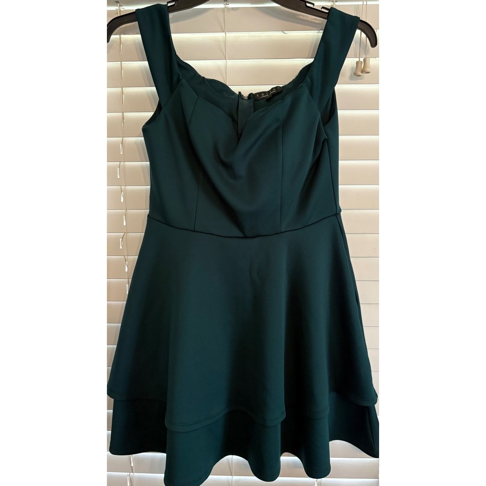 Trixxi Clothing Company Teal Off Shoulder Fit Flare Dress Size 11 Winter‎ Dance